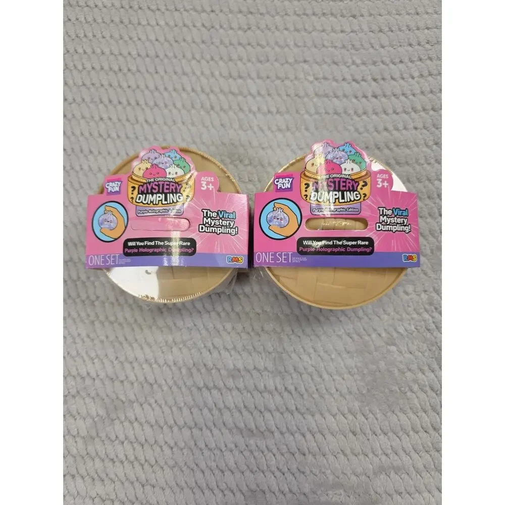 Mystery Dumpling Purple Holographic Lot Of 2 Viral RMS Needoh Nice Ice Baby Blue